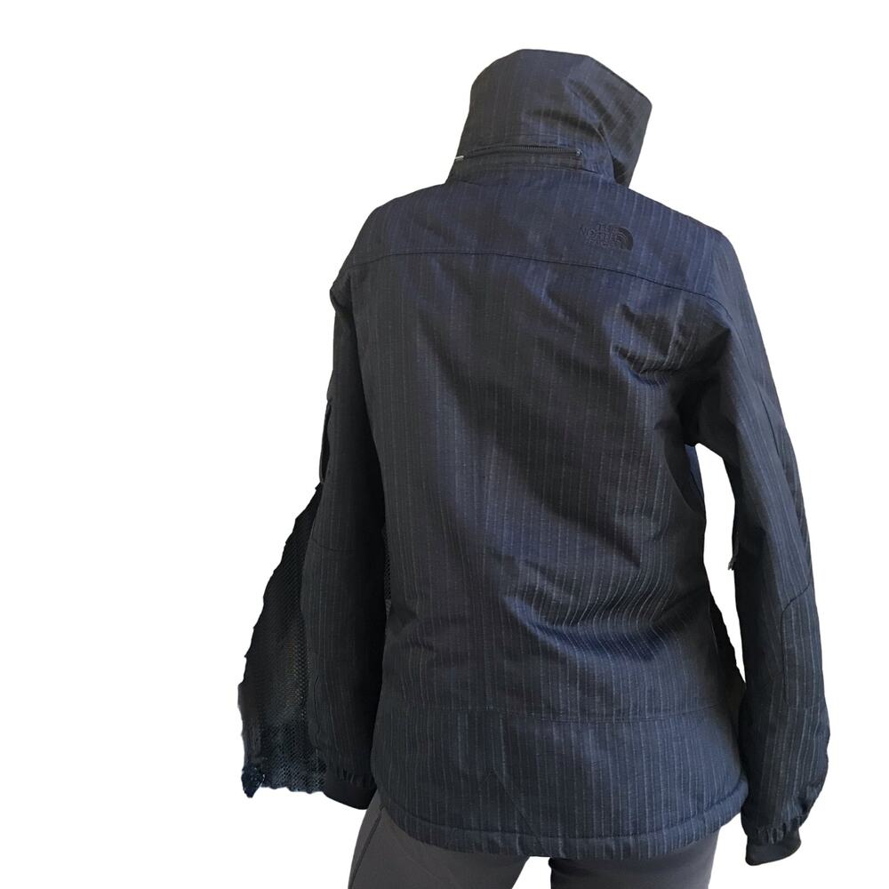 North Face Full Zip Black Winter Quilted Lined Jacket Women's Size Small - Picture 3 of 13